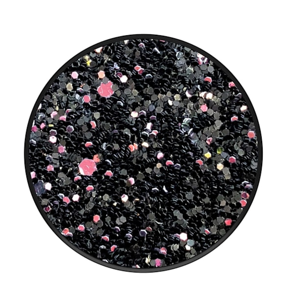 POPSOCKETS Sparkle Black Avtagbart Grip med Ställfunktion Premium Multifärg