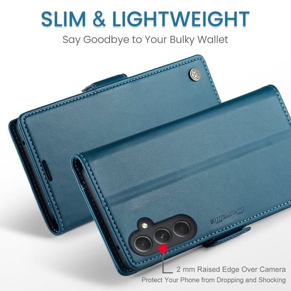 CASEME Plånboksfodral Konstläder för Samsung Galaxy A54 5G - Blå