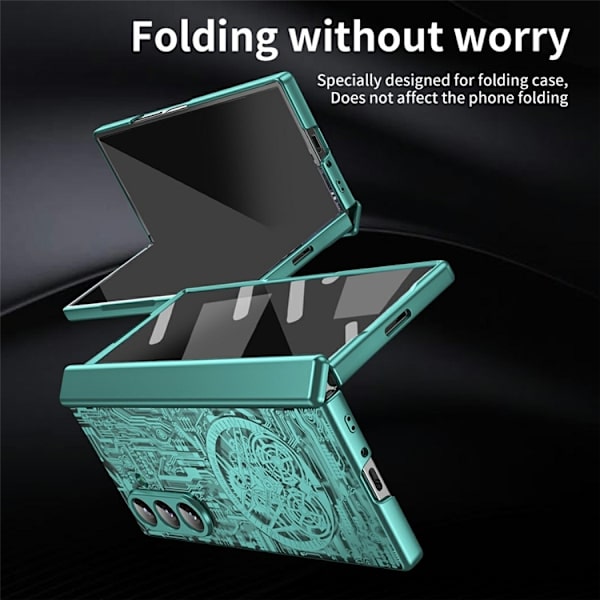 Mobilskal till Galaxy Z Fold7 Mechanical Legend Electroplating - Grön Grön
