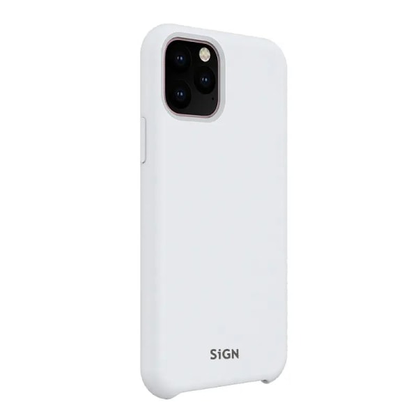 SiGN iPhone 11/XR Skal Liquid Silicone - Vit