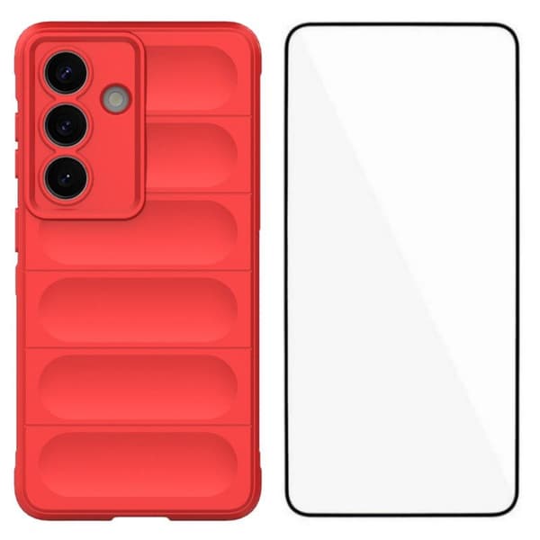 WANLONFENG Mobilskal för Samsung Galaxy S26 TPU - Röd