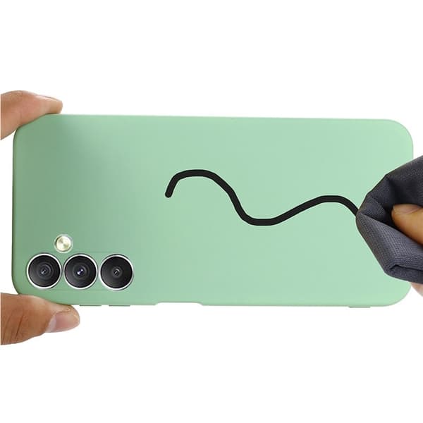 Galaxy A24 4G Mobilskal Liquid Silicone - Grøn Grön