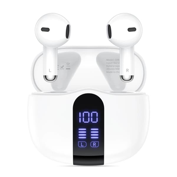 Tech-Protect Trådlös Hörlurar In-Ear Ultraboost Core G2 - Vit Vit