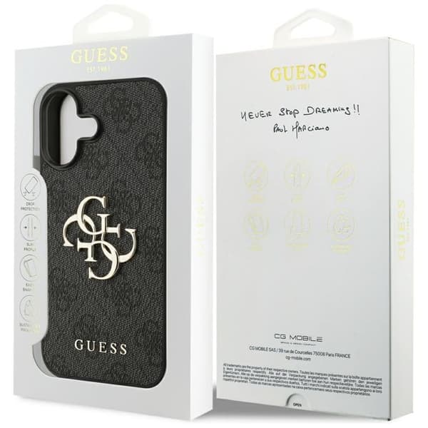 Guess Telefontaske til iPhone 17 4G Big Logo - Sort Svart