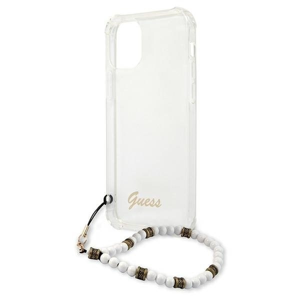 Guess iPhone 12 Pro Max Skal Vit Pearl - Transparent Vit