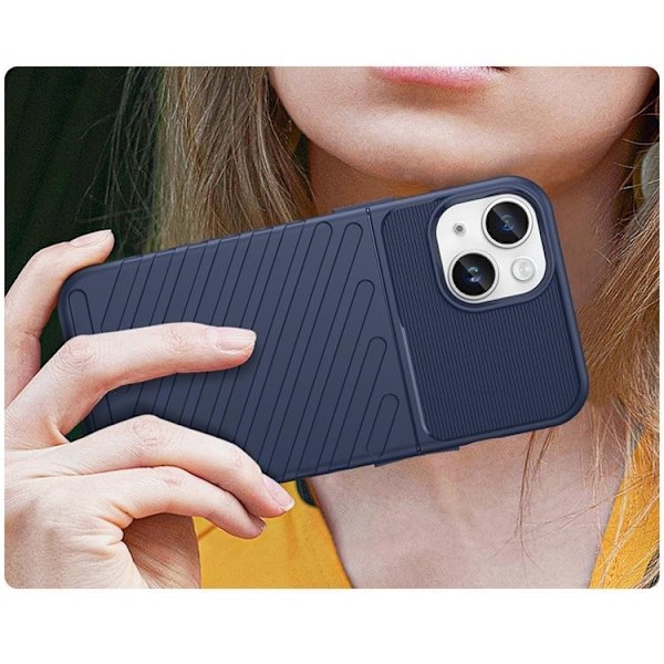 iPhone 15 Plus Mobilskal Thunder Armored - Blå
