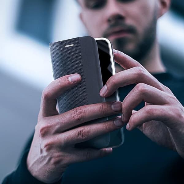 Galaxy A05s Plånboksfodral Sensitive - Svart Black