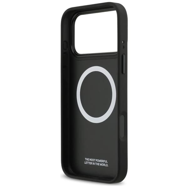 BMW telefontaske til iPhone 17 Pro Max MagSafe M Tricolor Metal Logo - Grå Grå