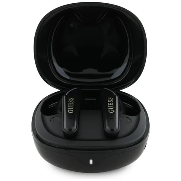 Guess TWS In-Ear Hörlurar Flat Classic Logo Electroplated Svart
