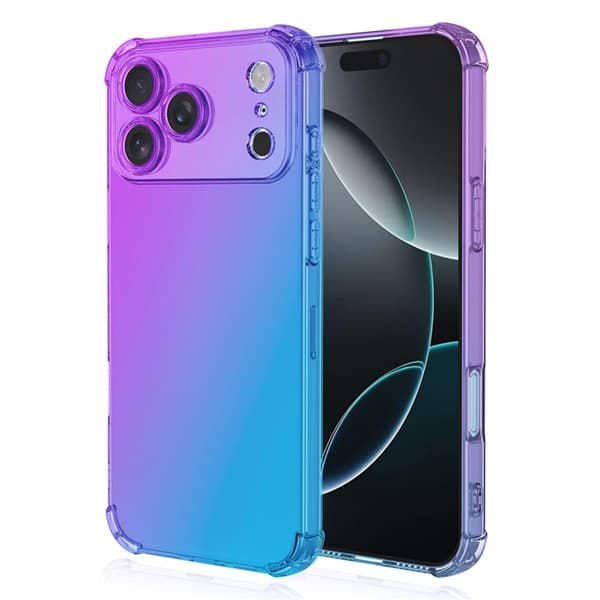 Mobilskal till iPhone 17 Pro Max Gradient Color TPU - Lila/Blå Lila