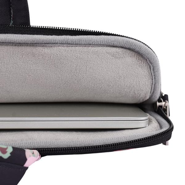 CANVASARTISAN Computertaske 13" Floral H40-C22 med Skulderrem - Grå Grå