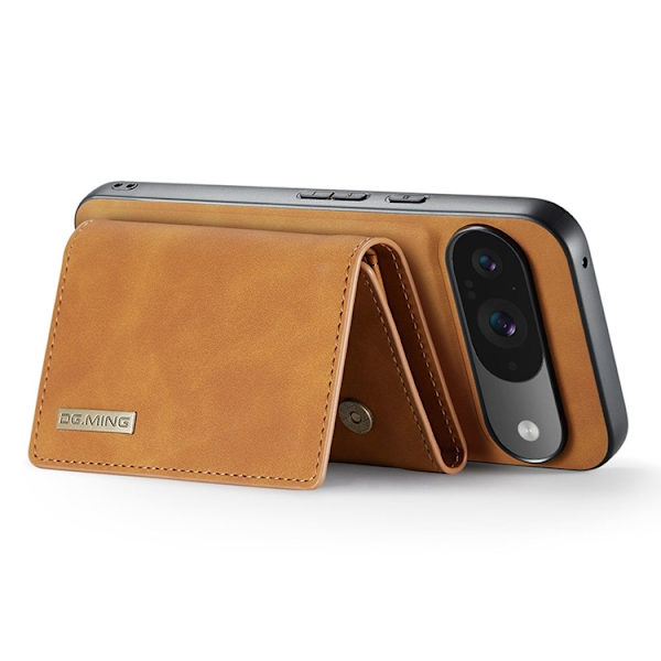 DG.MING Google Pixel 10 Pro/10 Plånboksfodral Detatchable M1 Brun