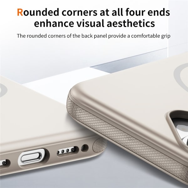 Mobilskal till iPhone 17 MagSafe PC + TPU Shockproof - Grå Grå