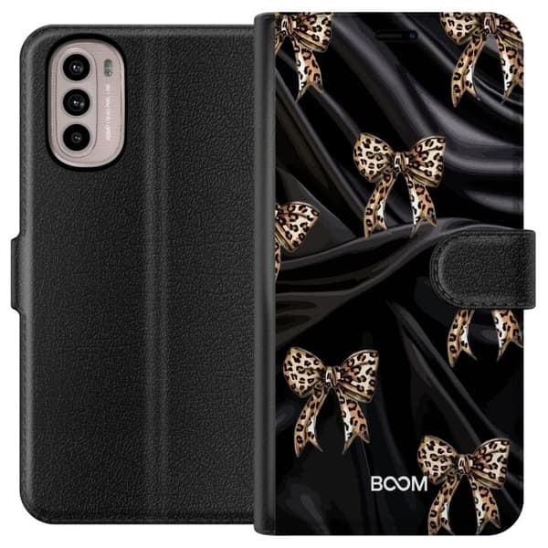 Plånboksfodral till Motorola Moto G41 med Leopard Bow