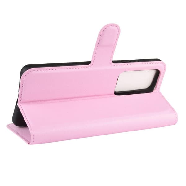 Litchi Plånboksfodral till Huawei P40 - Rosa Pink