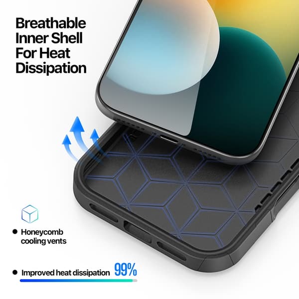 Dux Ducis Mobilskal till iPhone 17 MagSafe SHLD PC + TPU - Svart Svart