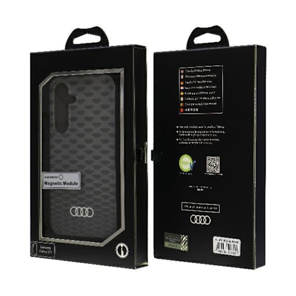 Audi Mobilskal till Galaxy S24 Magsafe Stitching Pattern - Svart