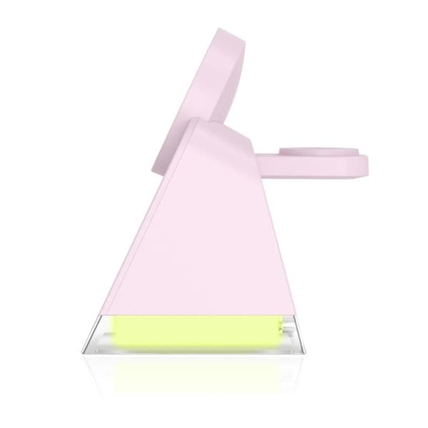 Tech-Protect trådløs oplader Magsafe iPhone Apple Watch AirPods (lyserød) Rosa