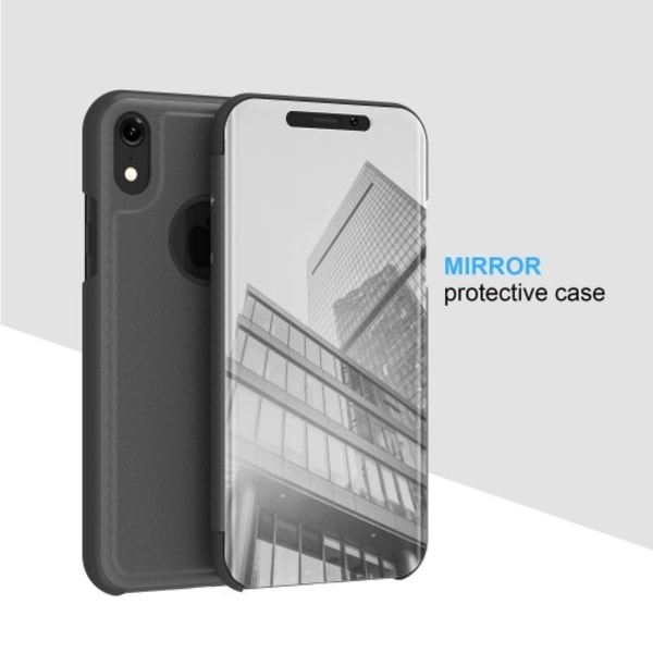 Electroplating Mirror View Fodral till iPhone XS MAX - Vit Vit