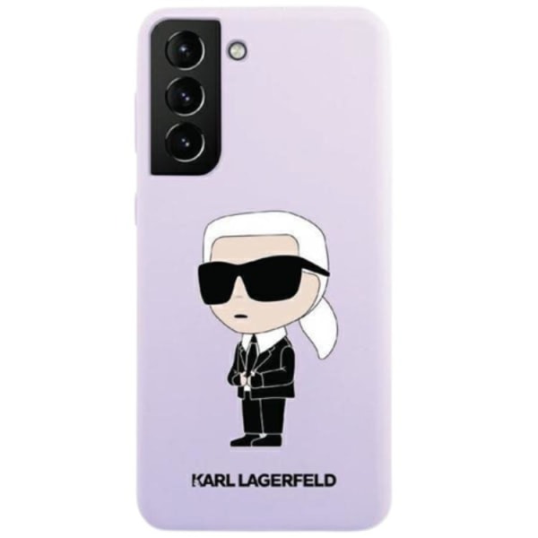 Karl Lagerfeld Galaxy S23 Plus -kotelo silikoni-ikonik - violetti