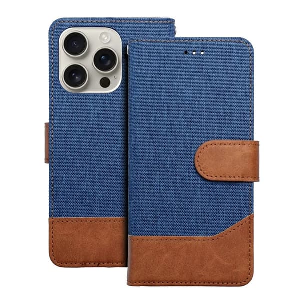 iPhone 16e Pung Taske Jeans - Blå Blå