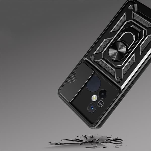 Tech-Protect Mobilskal till Xiaomi Redmi 12C Camshield Pro Svart