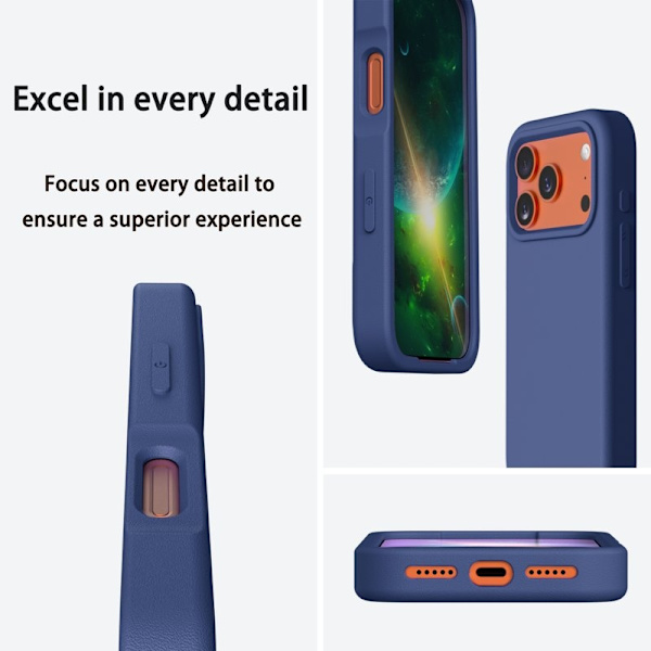 Mobilskal till iPhone 17 Pro Max Shockproof EVA - Blå Blå