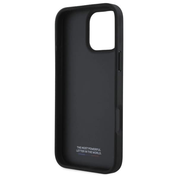 BMW Mobilskal till iPhone 16 Pro Max Smooth Rubber Logo - Svart Svart
