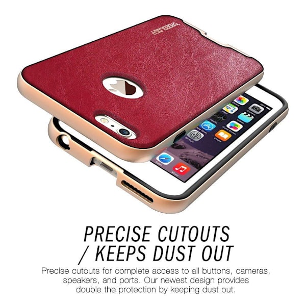 Caseology Bumper Frame Skal till Apple iPhone 6(S) Plus- Röd Röd