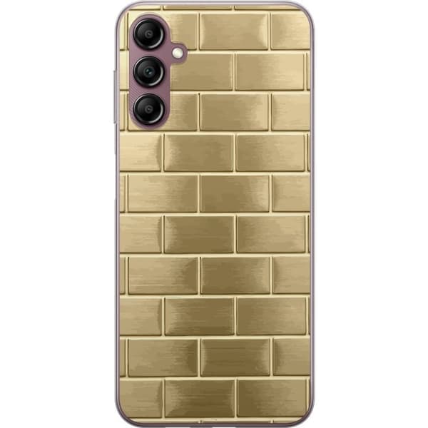 Mobilskal till Samsung Galaxy A14 5G med Gyllene Murstenar
