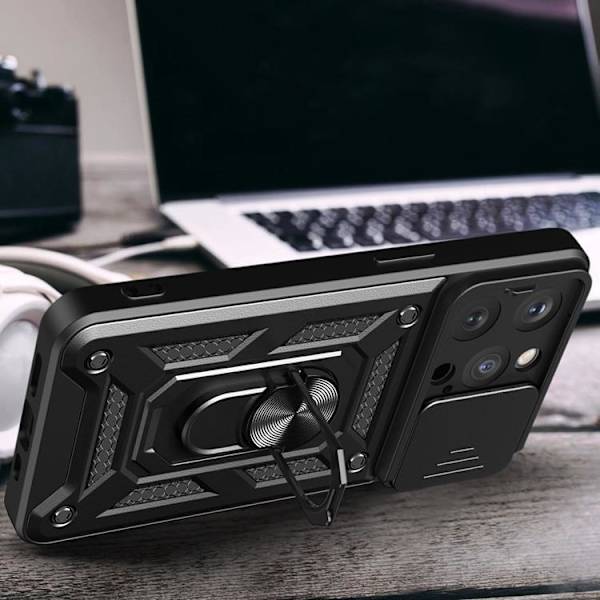 iPhone 15 Pro Mobilskal Camshield Hybrid Armor - Blå