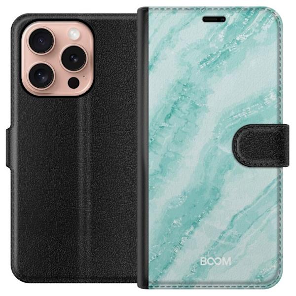 Pung Taske til Apple iPhone 16 Pro med Mint Marmor