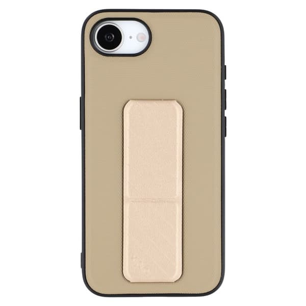 X-LEVEL Mobilskal till iPhone 16e med Kickstand TPU + PU - Guld