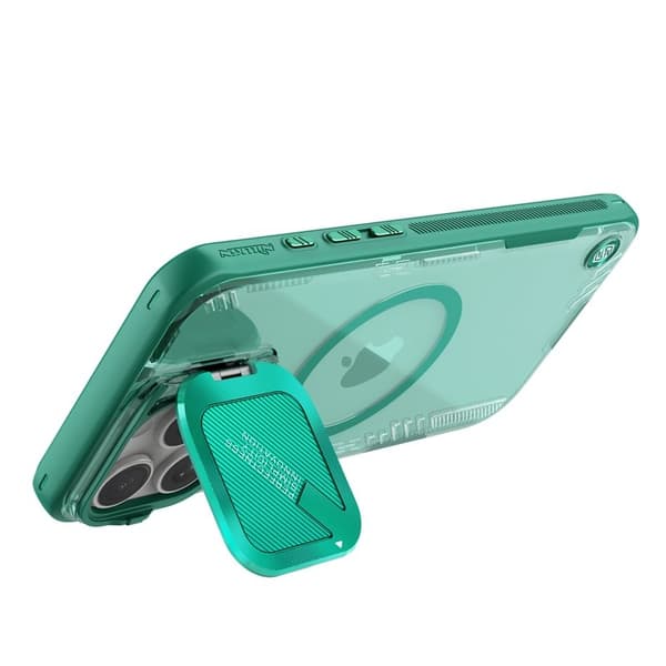 NILLKIN Iceblade CamProp Mobilskal till iPhone 16 Pro MagSafe Grön