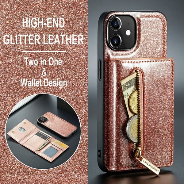 DG.MING M3 Series Mobilskal till iPhone 12/12 Pro Roséguld