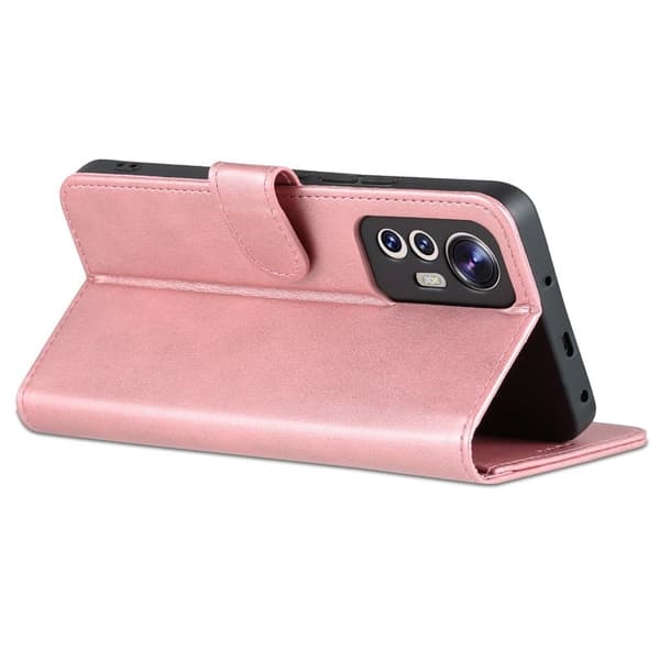 AZNS Xiaomi 12 Lite 5G Plånboksfodral Konstläder - Roséguld