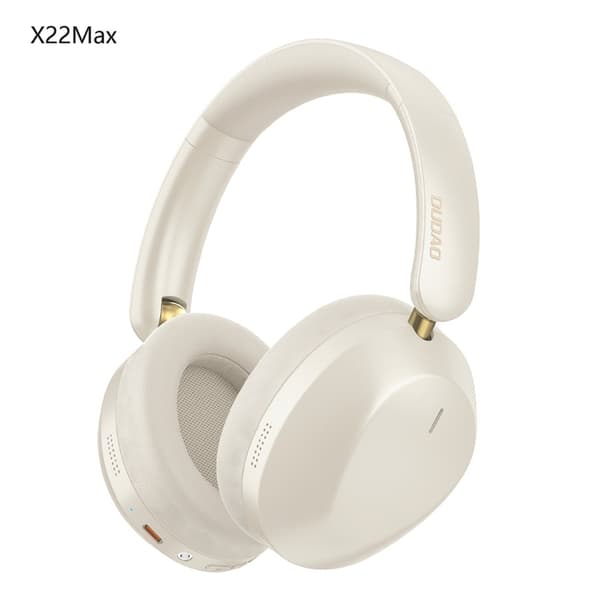 Dudao On-Ear Trådløse Hovedtelefoner Bluetooth 5.4 med ANC X22 Max Beige
