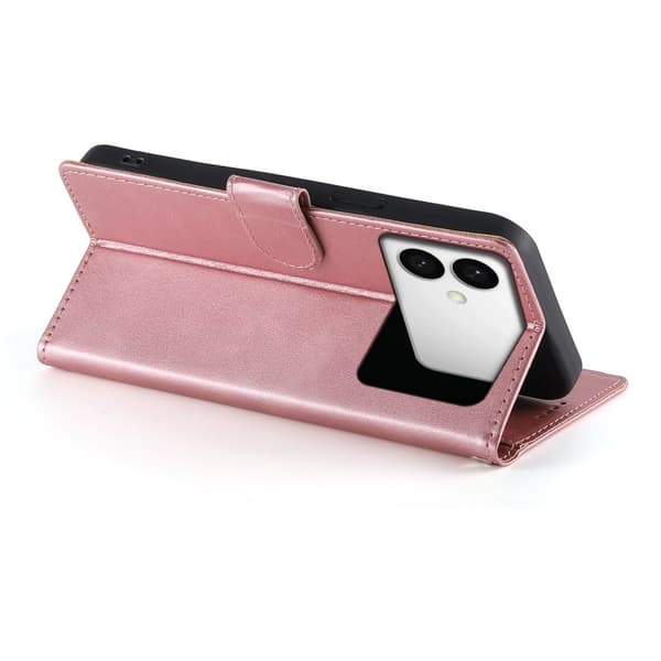 Samsung Galaxy S26 Edge Plånboksfodral Flip Konstläder Skydd - Rosa