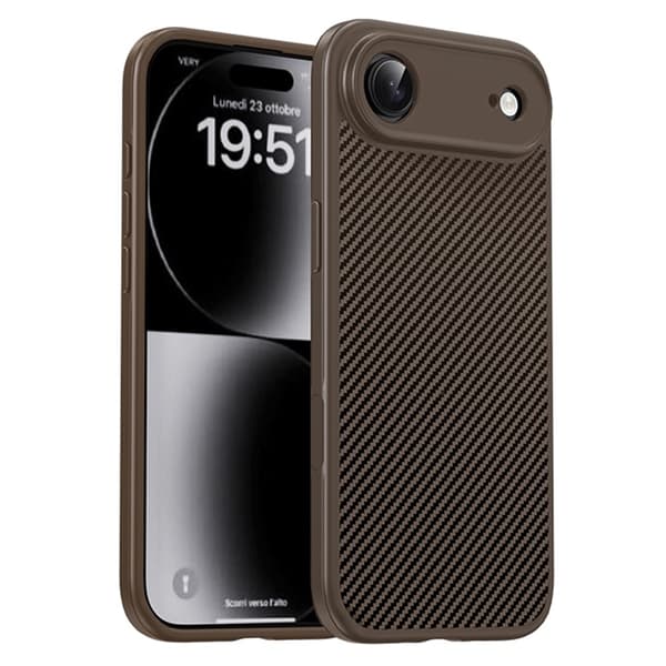 IPAKY Mobilskal till iPhone Air Carbon Fiber - Guld Guld