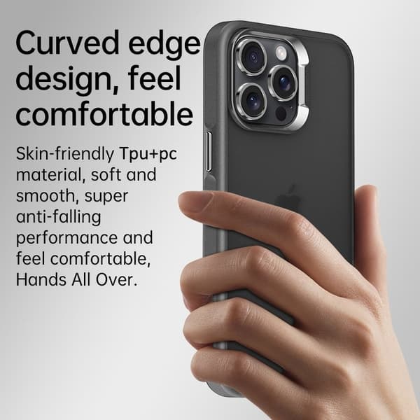 SULADA Mobilskal till iPhone 15 Pro Max PC+TPU Stöttålig Matt Blå