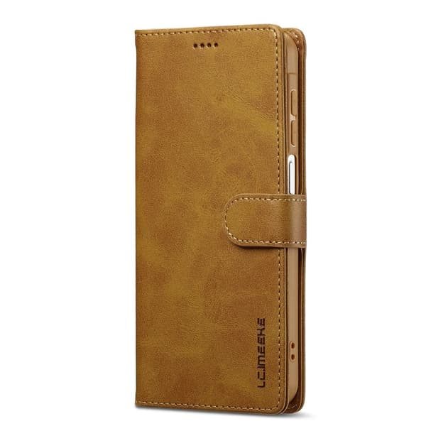 LC.IMEEKE Samsung Galaxy A17 Plånboksfodral Konstläder - Gul