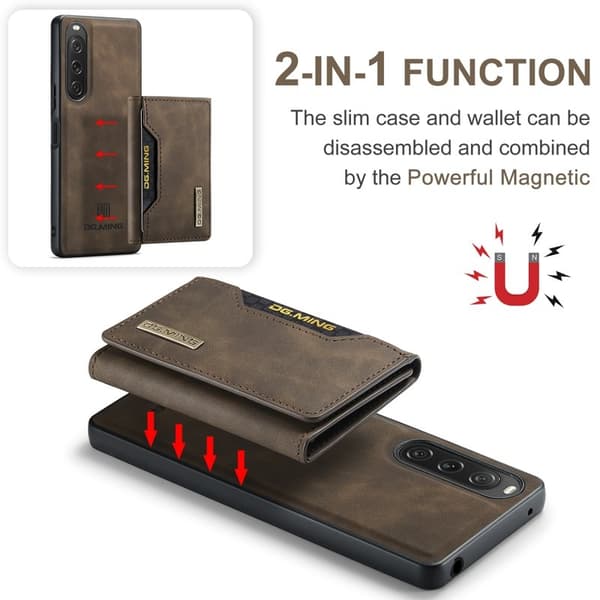 DG.MING M2 Series Mobilskal till Sony Xperia 10 V Shockproof Brun