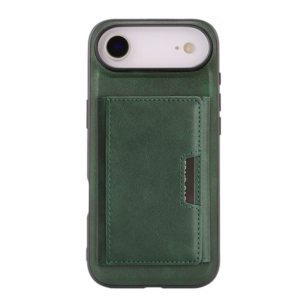 Mobilskal till iPhone Air MagSafe Kickstand Tri-fold Korthållare Grön