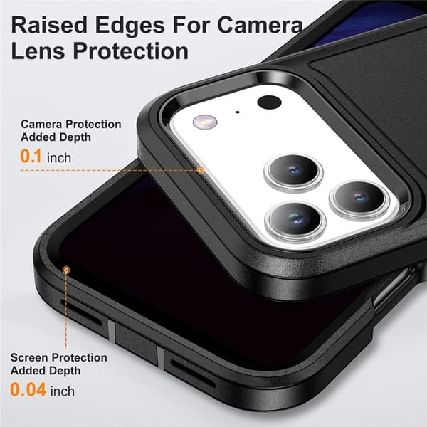Mobilskal till iPhone 17 Pro Kickstand Silikon - Svart Svart