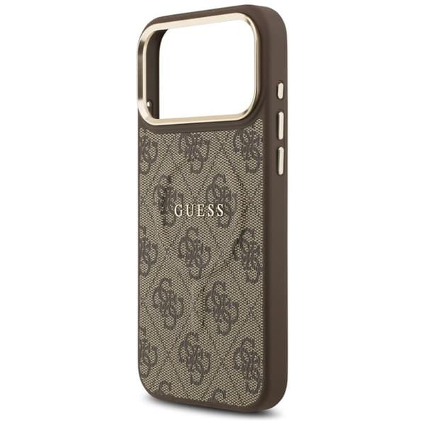 Guess Mobilskal till iPhone 17 Pro Max MagSafe 4G PU Classic Logo - Brun Brun