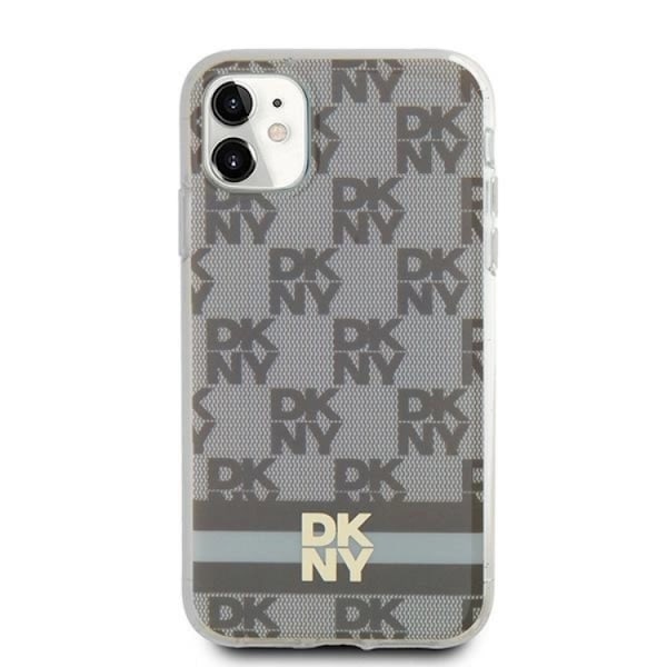 DKNY iPhone 11/XR Mobilskal Magsafe IML Checkered Mono