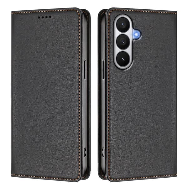Plånboksfodral för Samsung Galaxy S26 Konstläder RFID - Svart