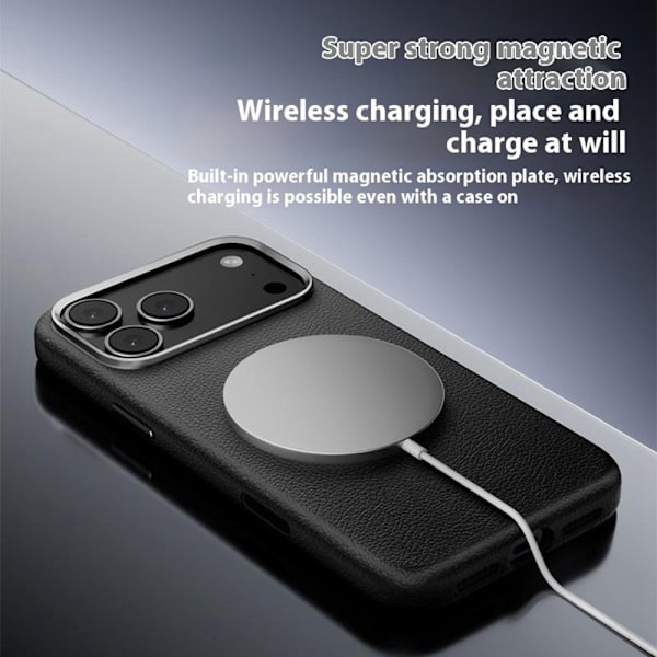 X-LEVEL Mobilskal till iPhone 17 Pro Max MagSafe PU Läder Orange