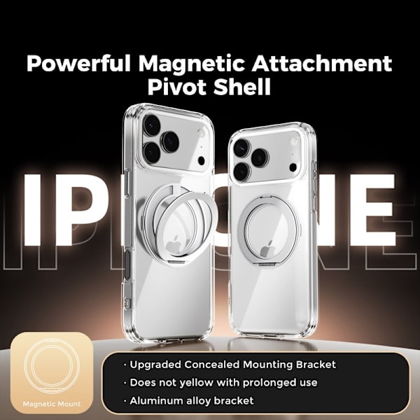 ABEEL Q-LUCK Mobilskal till iPhone 17 Pro Max Shockproof Silver