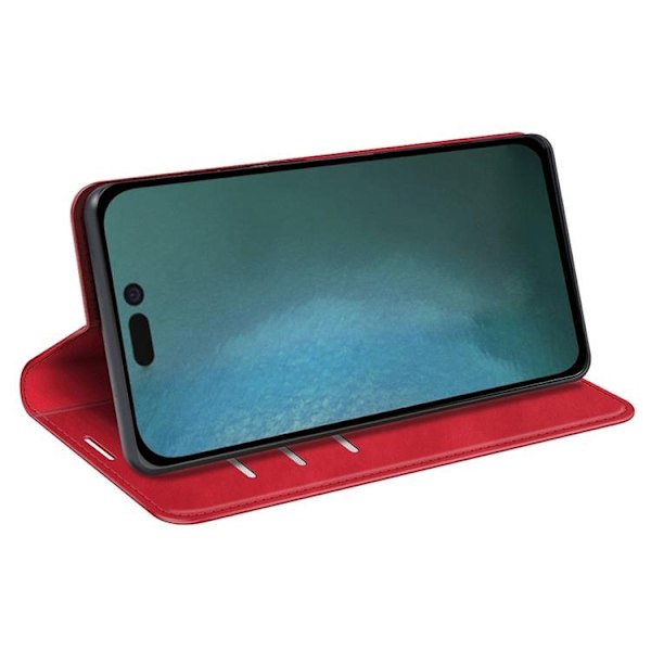 Folio iPhone 14 Pro Max Plånboksfodral  - Röd R